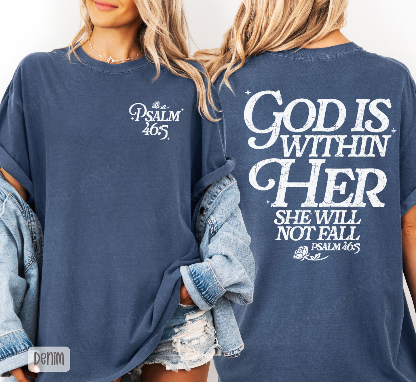 God is Within Her Comfort Colors Shirt