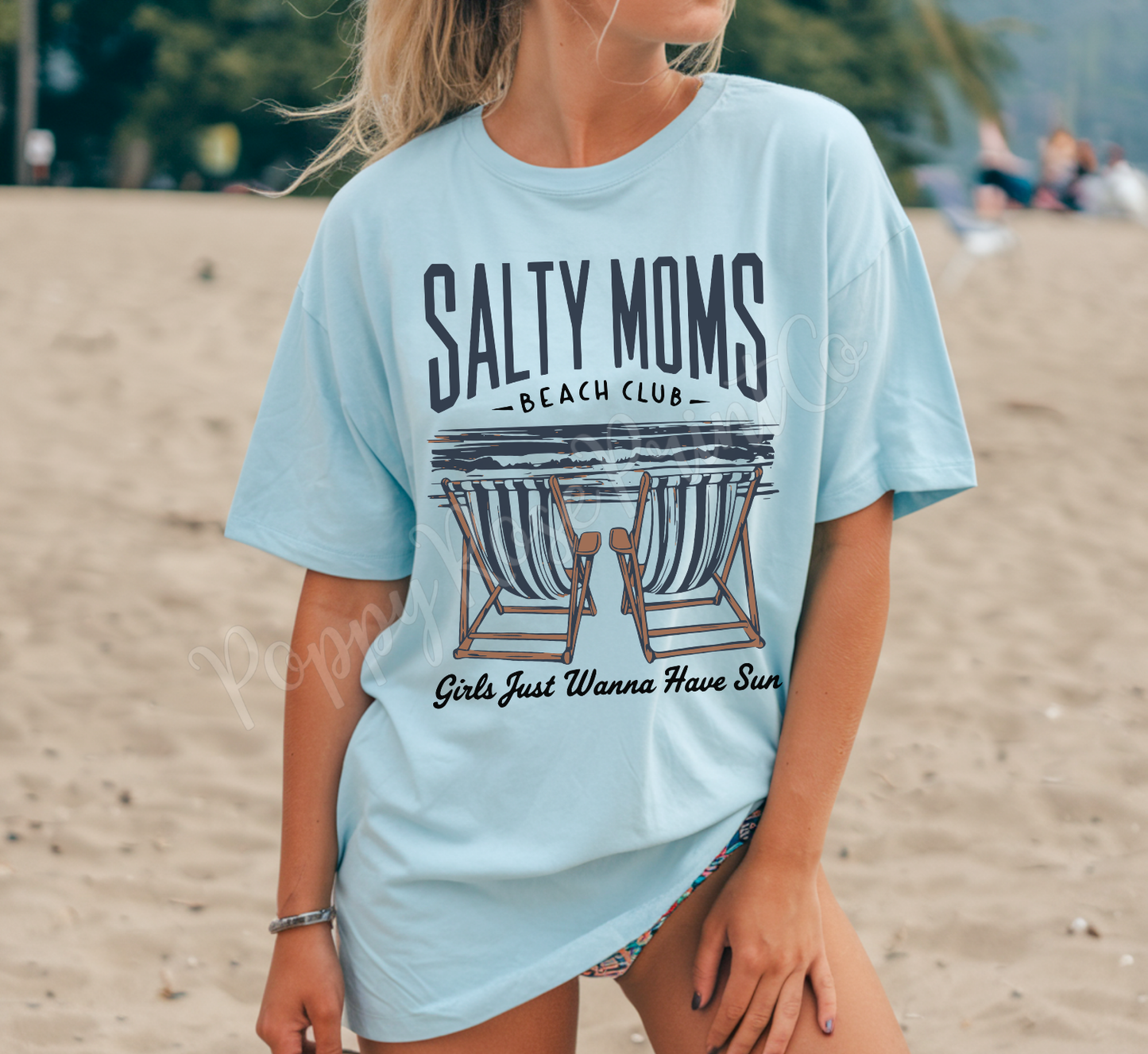 Salty Moms Beach Club Comfort Colors Shirt