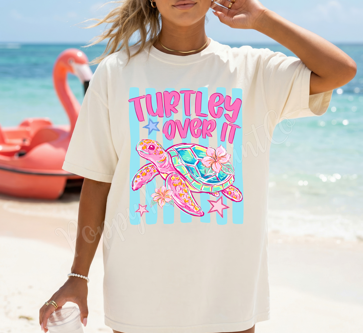 Turtley Over It Comfort Colors Shirt
