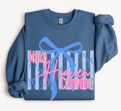 Make Heaven Crowded Bow Sweatshirt