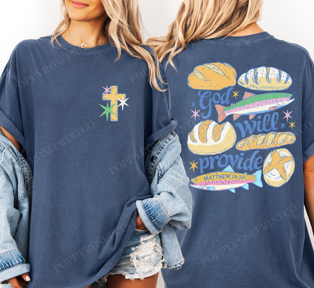 God will Provide Comfort Colors Shirt