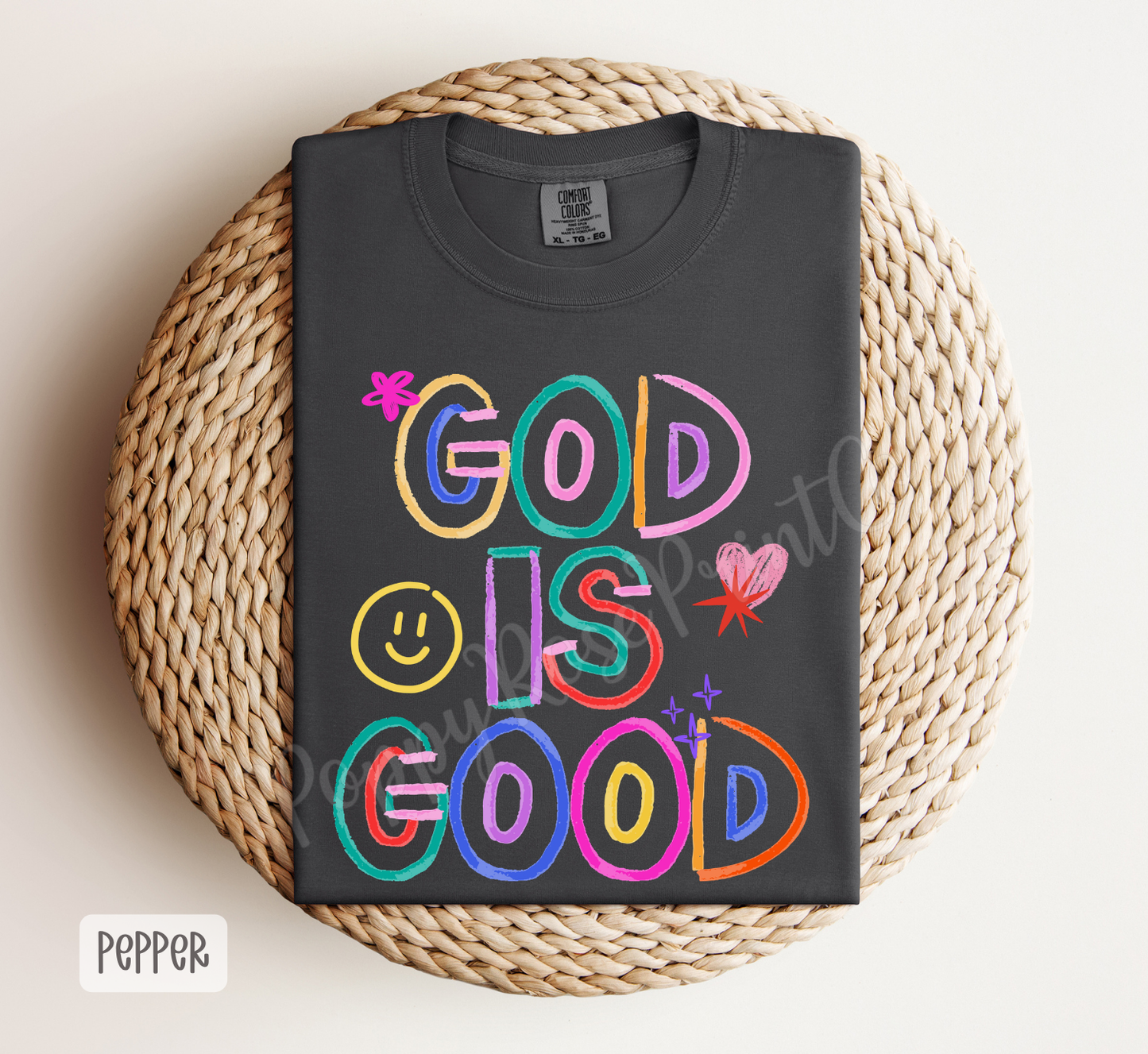 Neon God is Good Comfort Colors Shirt