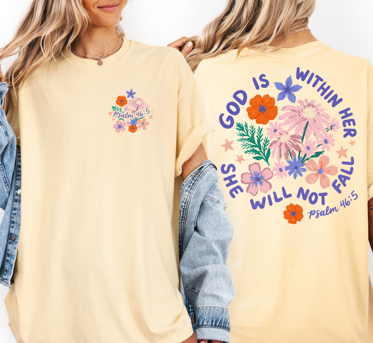 God is Within Her Comfort Colors Shirt