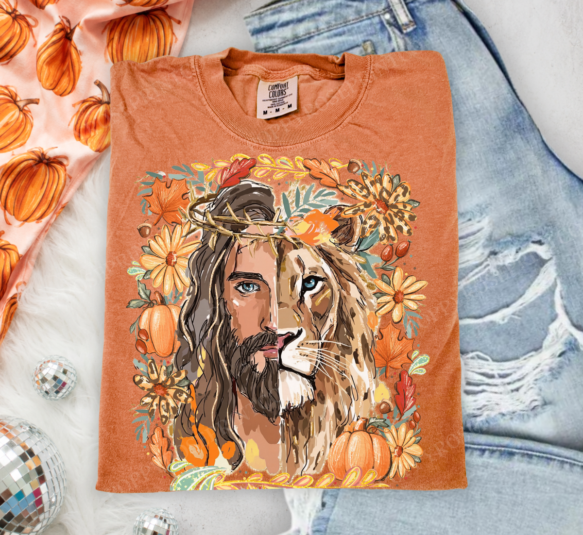 Fall Lion of Judah Comfort Colors Shirt