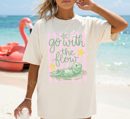 Go with the Flow Comfort Colors Shirt