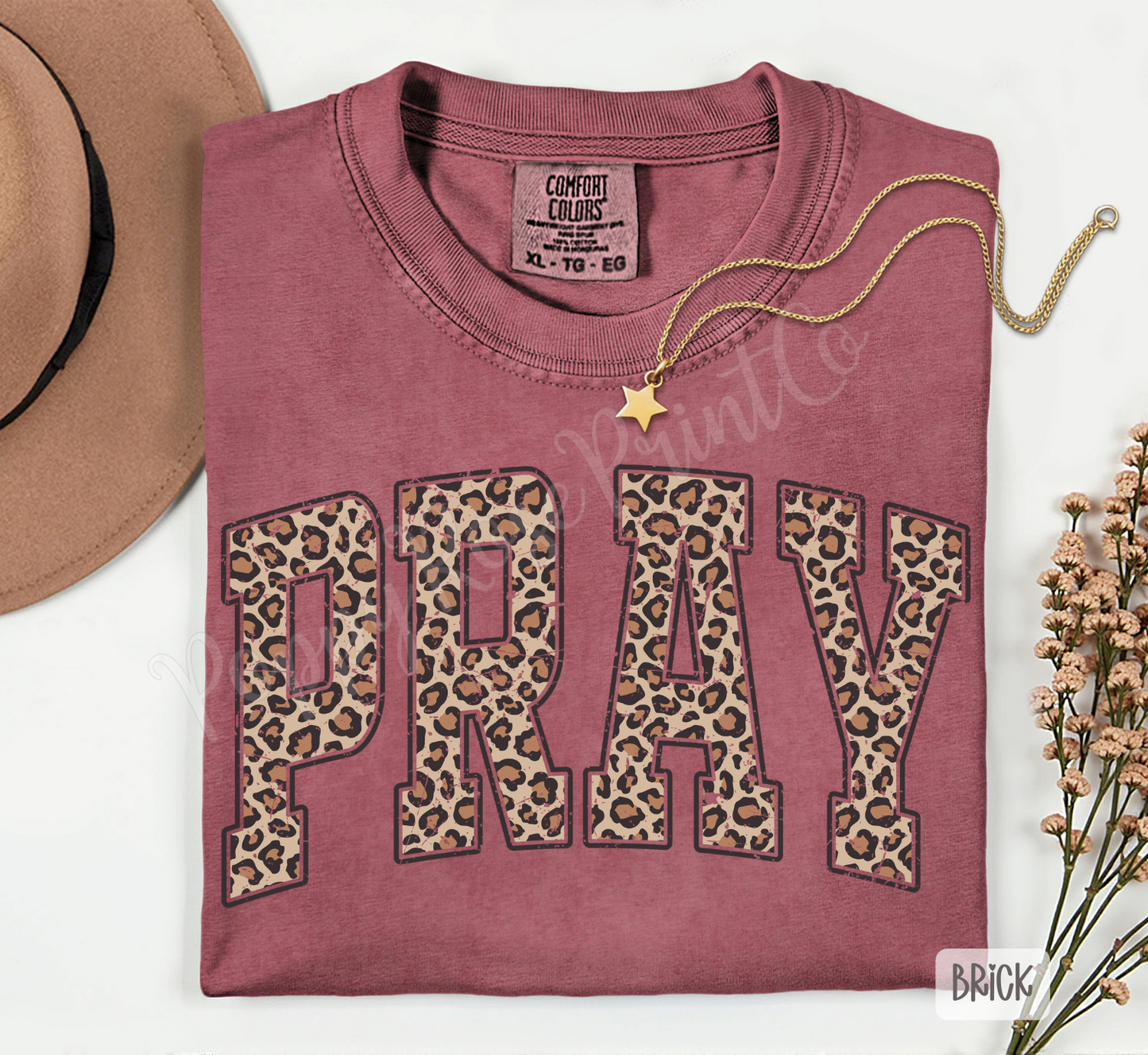 Leopard Pray Comfort Colors Shirt