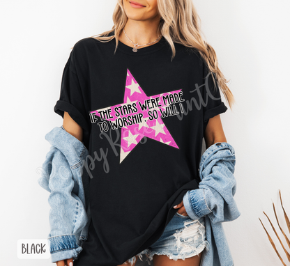 Stars Made to Worship Comfort Colors Shirt
