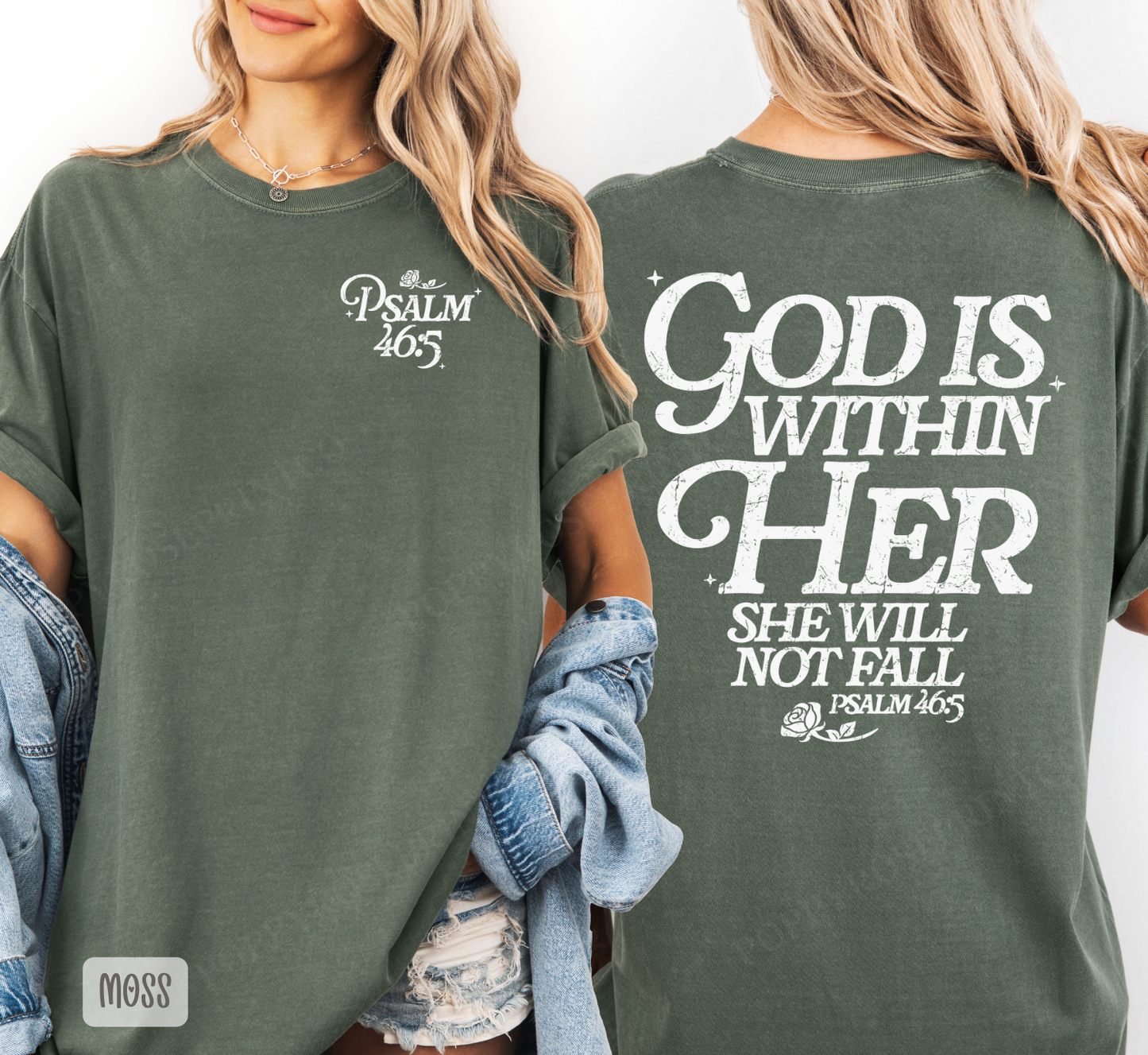God is Within Her Comfort Colors Shirt