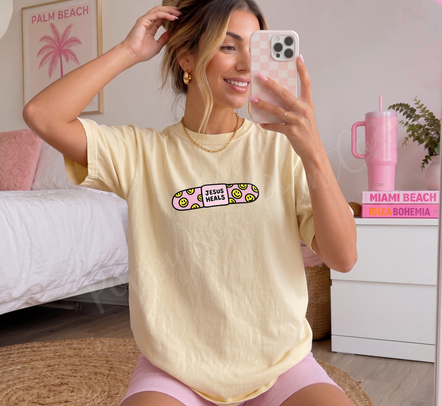 Jesus Heals Bandaid Comfort Colors Shirt