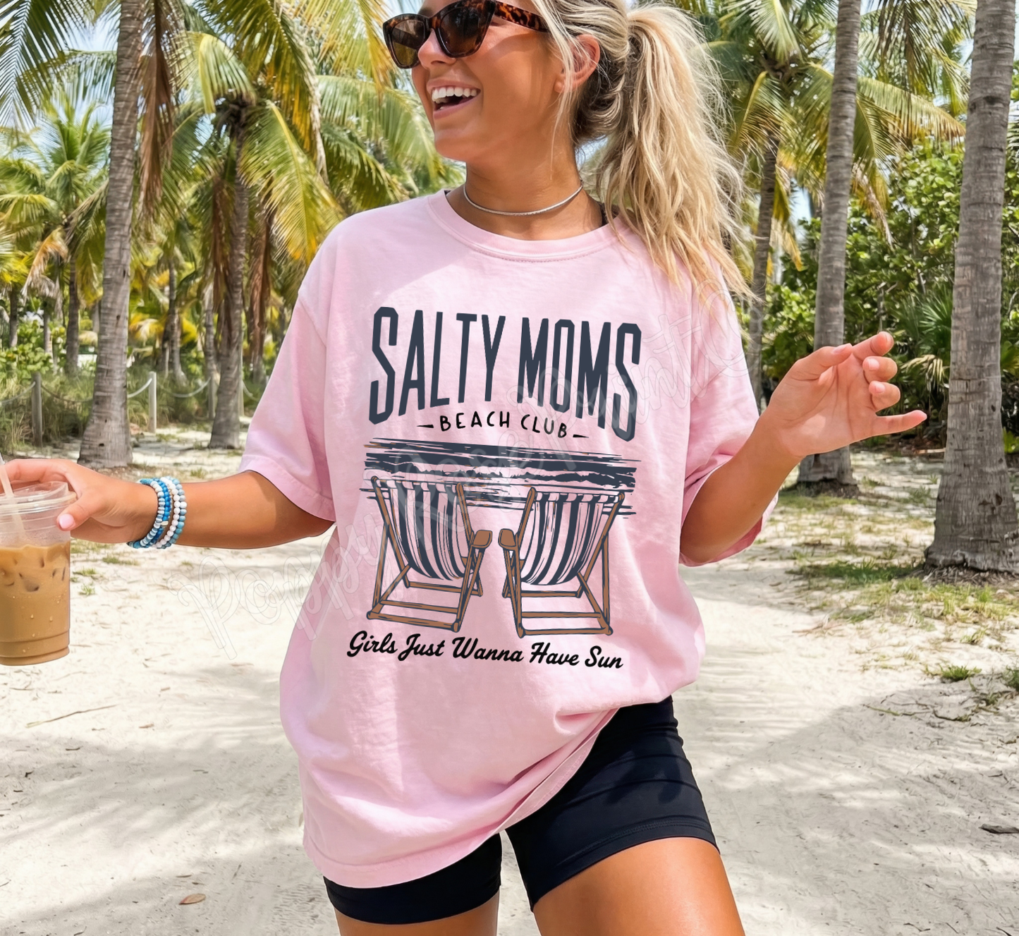 Salty Moms Beach Club Comfort Colors Shirt