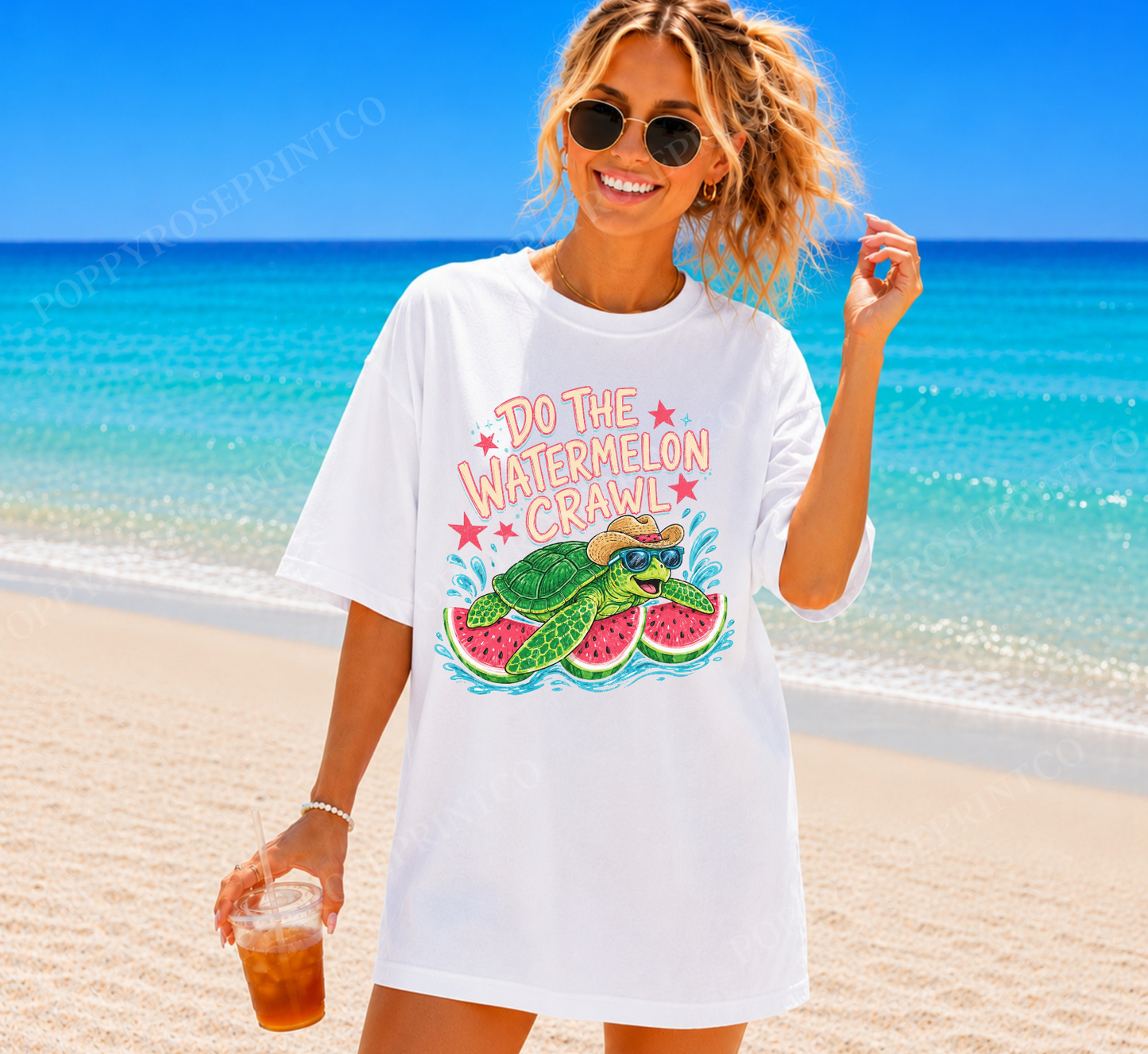 Watermelon Crawl Comfort Colors Shirt
