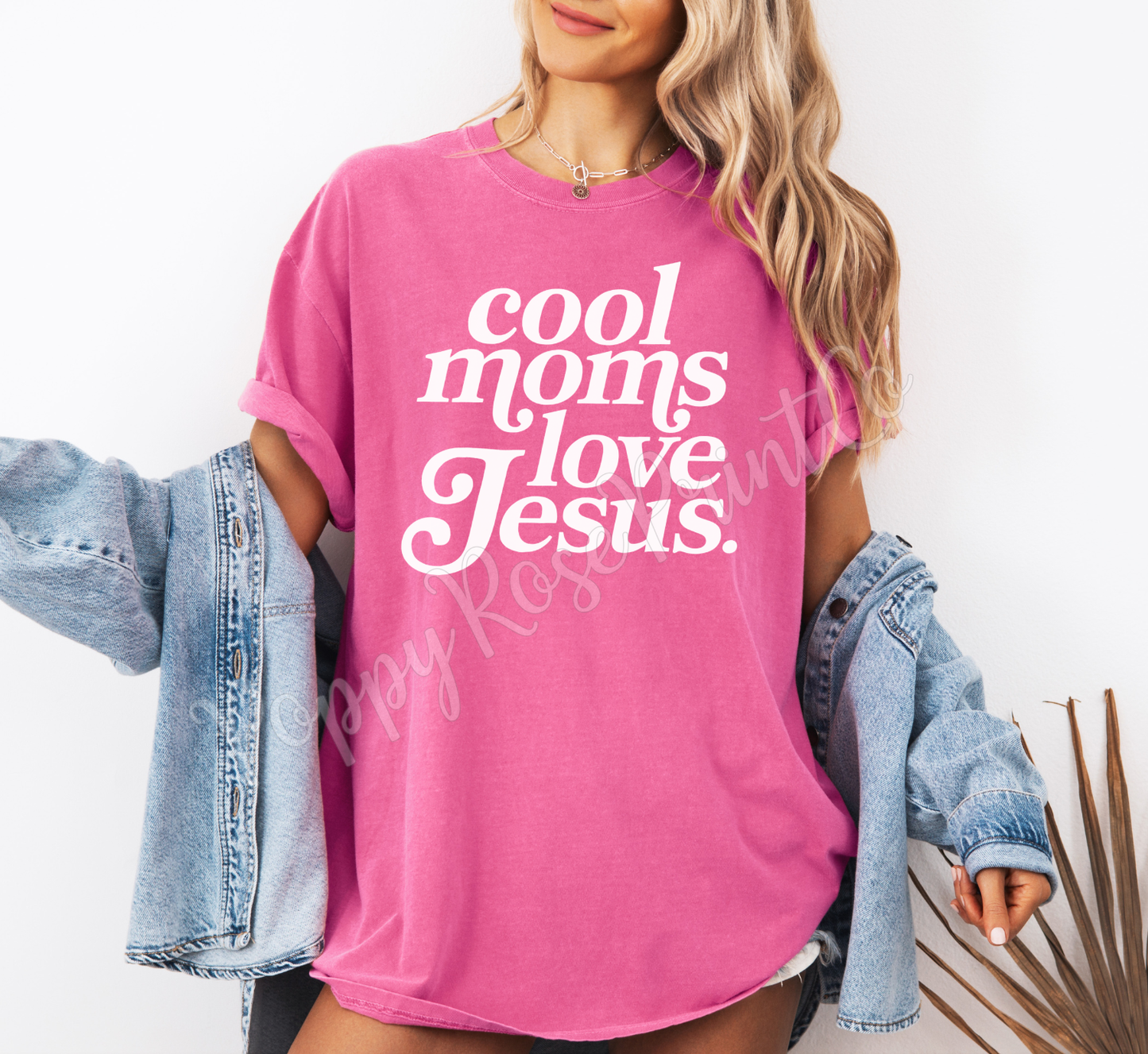 Cool Moms Love Jesus Shirt Comfort Colors