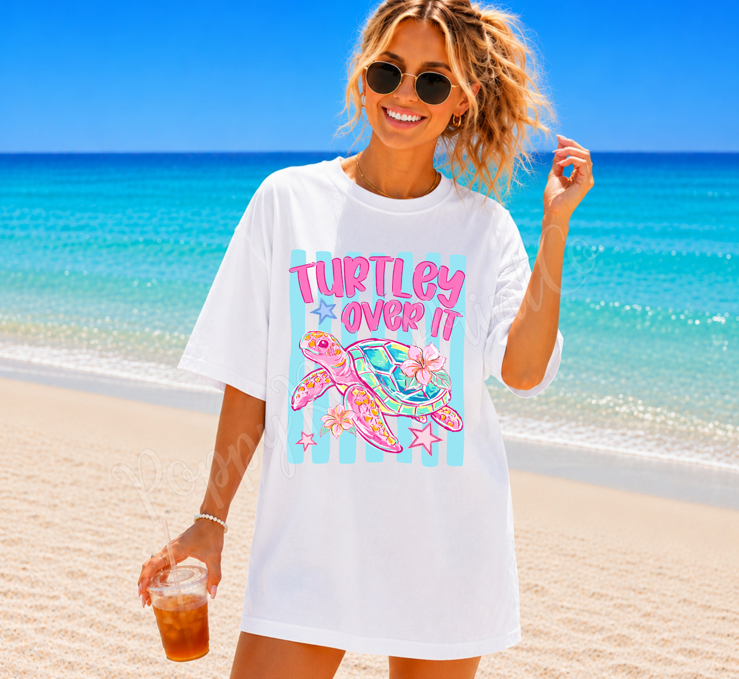 Turtley Over It Comfort Colors Shirt