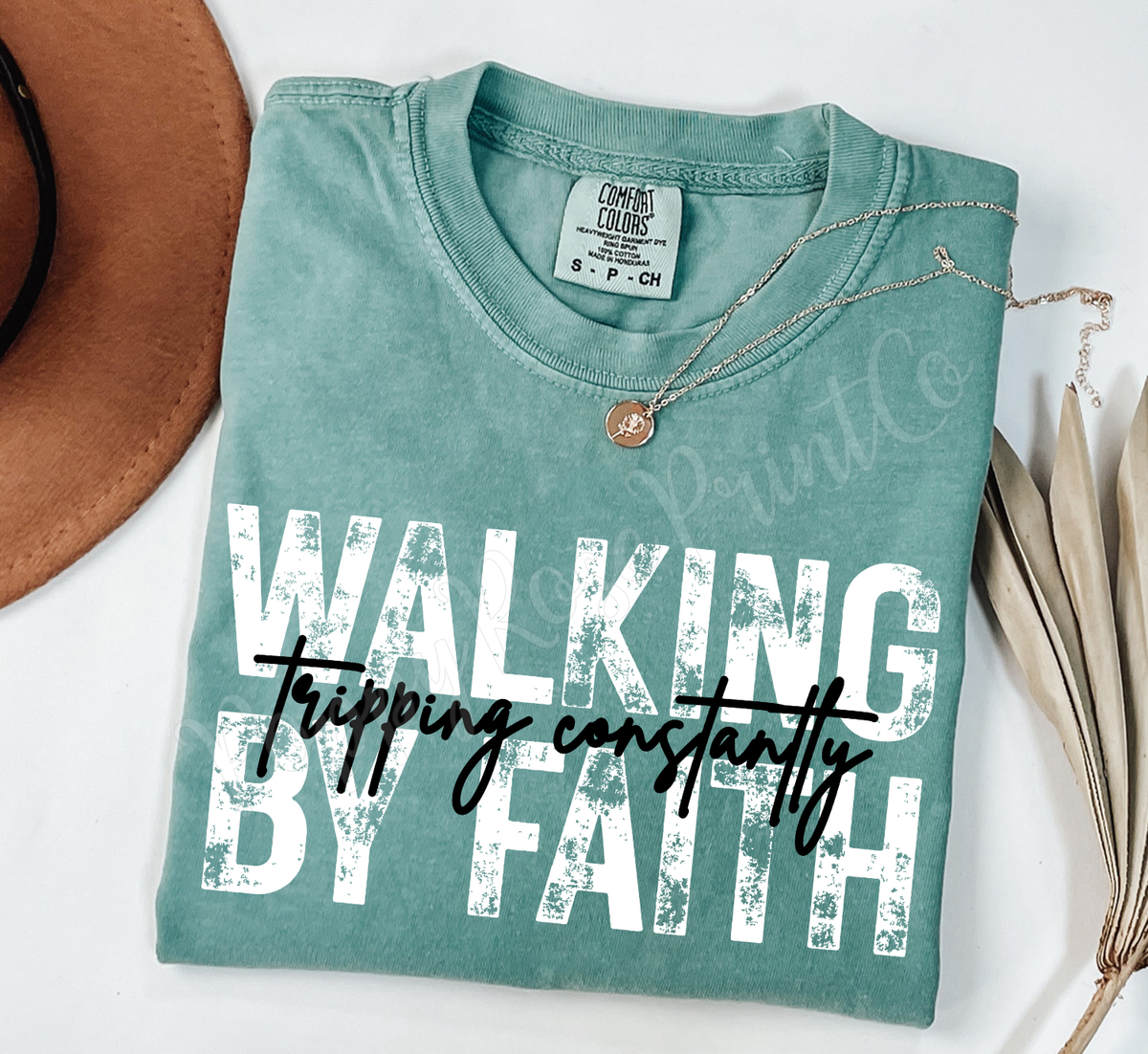 Walking by Faith Comfort Colors Shirt