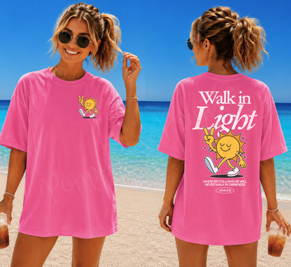 Walk In Light Front & Back Shirt Comfort Colors