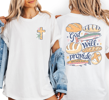God will Provide Comfort Colors Shirt