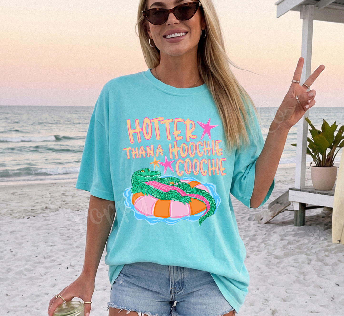 Hotter Than A Hoochie Coochie Comfort Colors Shirt