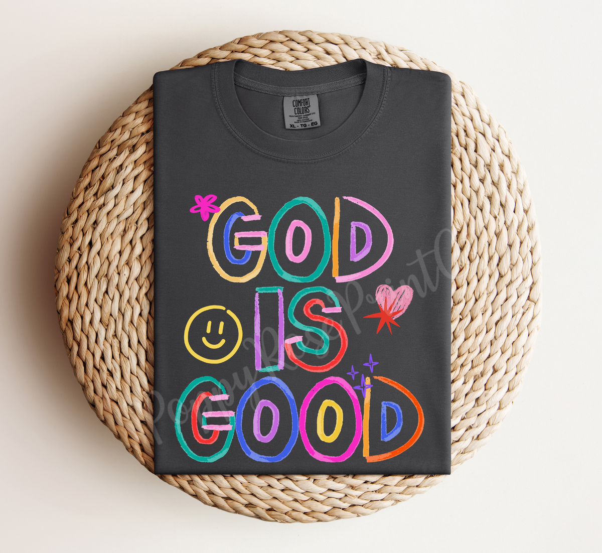 Neon God is Good Comfort Colors Shirt