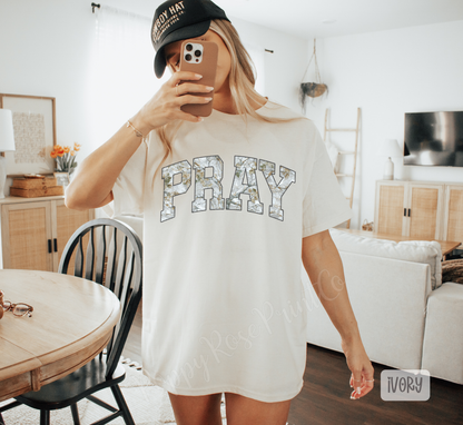 Camo Pray Comfort Colors Shirt