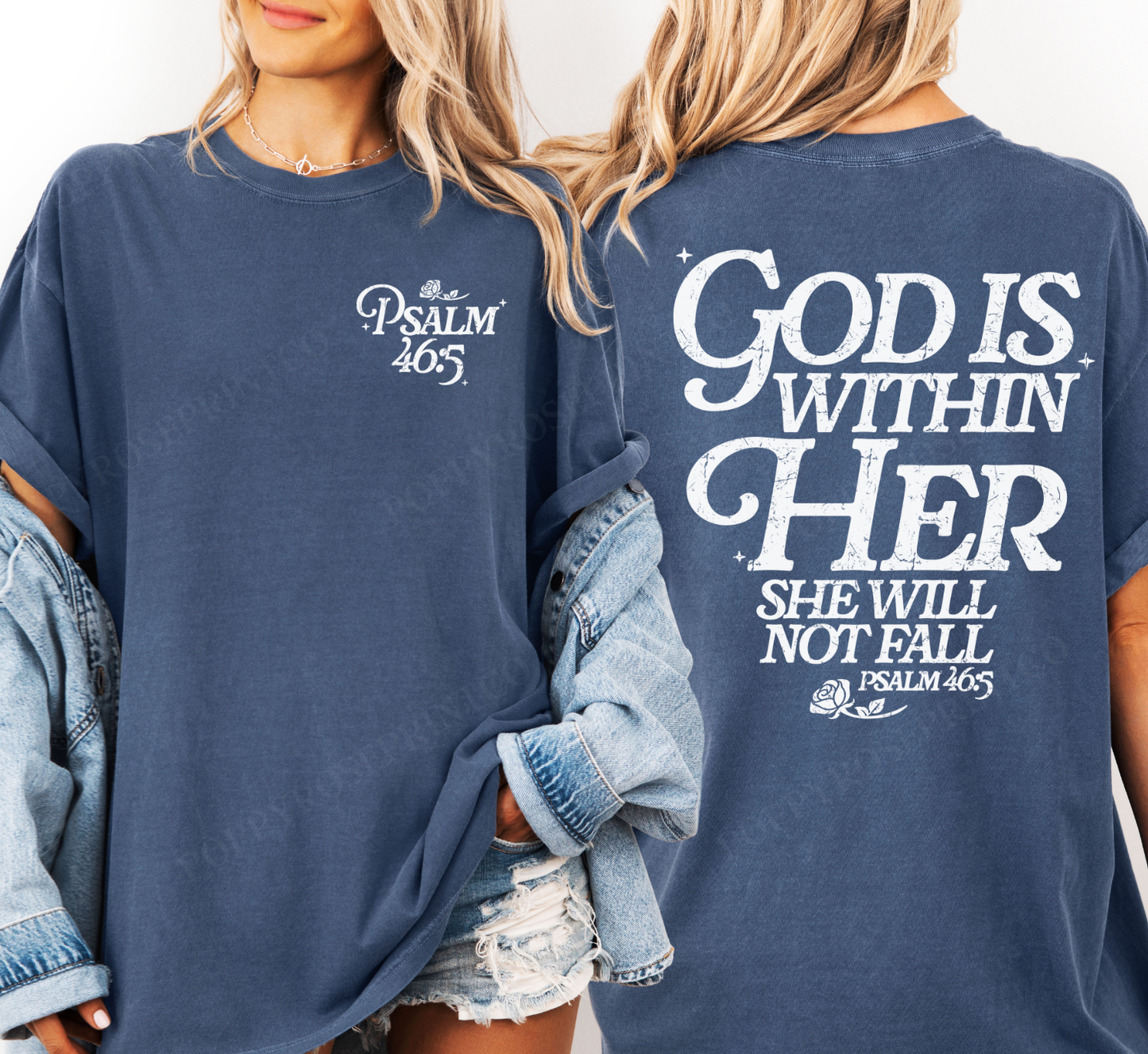 God is Within Her Comfort Colors Shirt