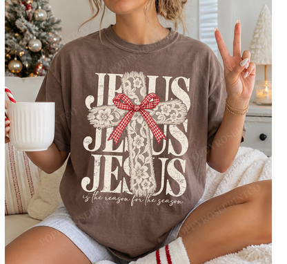 Jesus Lace Cross Comfort Colors Shirt