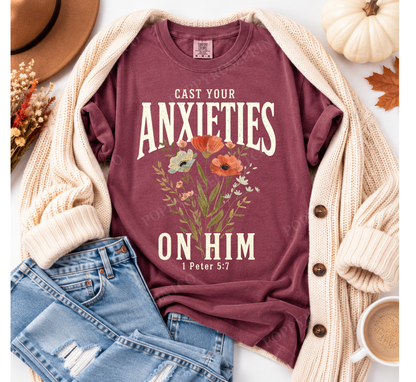Cast Your Anxieties Comfort Colors Shirt