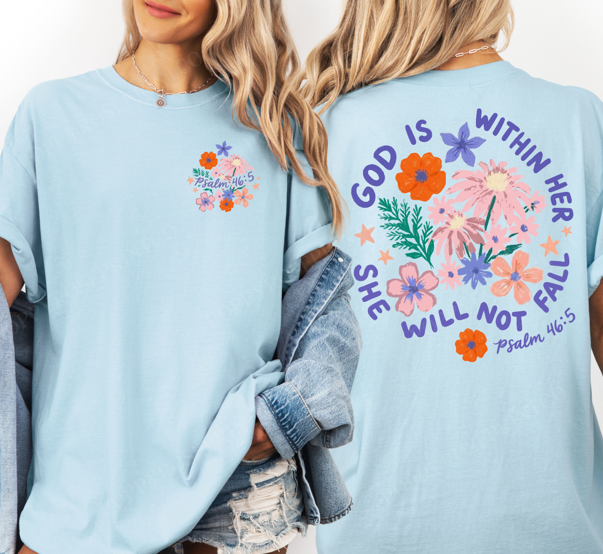 God is Within Her Comfort Colors Shirt