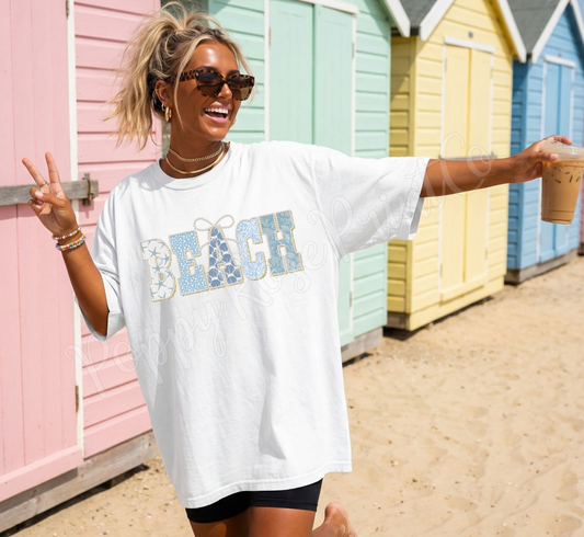 Faux Pearl Beach Shirt Comfort Colors