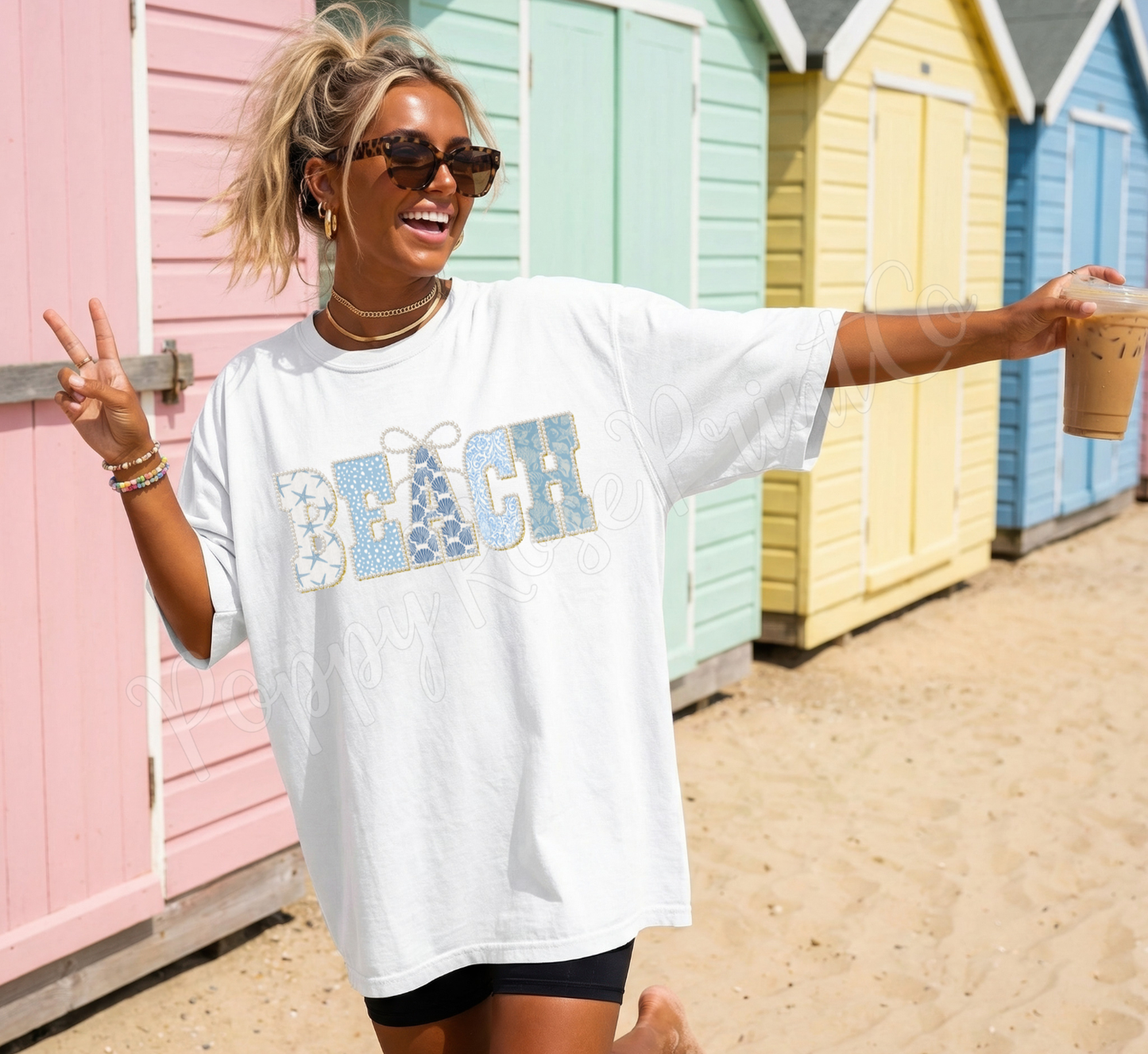 Faux Pearl Beach Shirt Comfort Colors