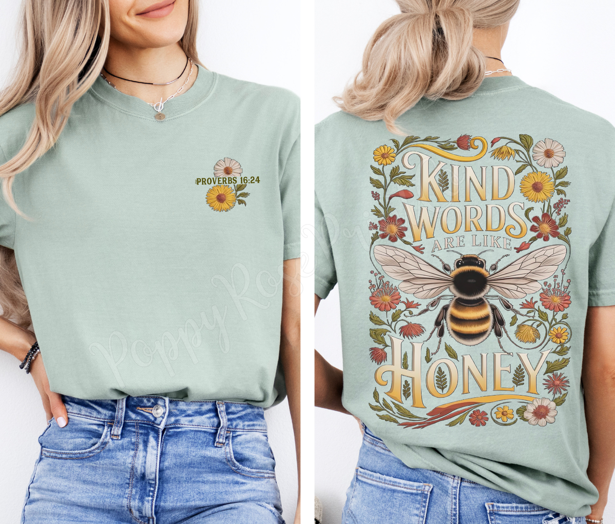 Kind Words Like Honey Comfort Colors Shirt