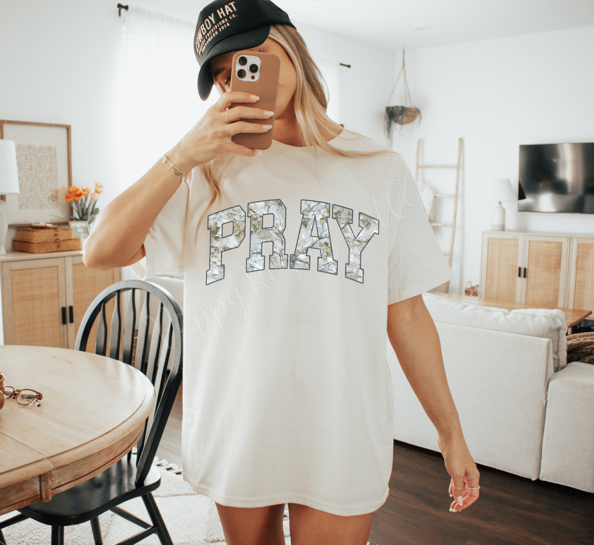 Camo Pray Comfort Colors Shirt