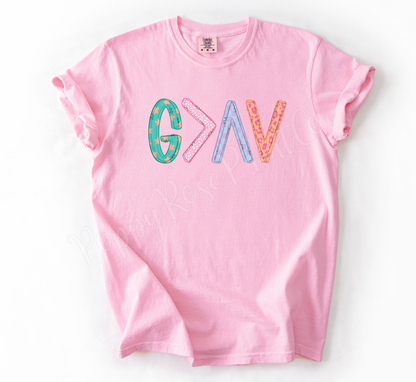 God is Greater Shirt Comfort Colors