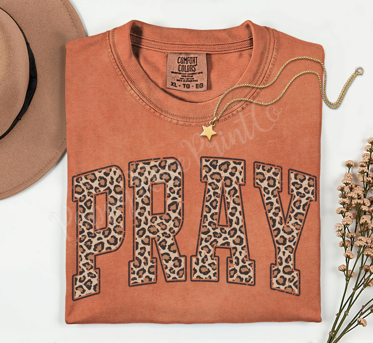 Leopard Pray Comfort Colors Shirt