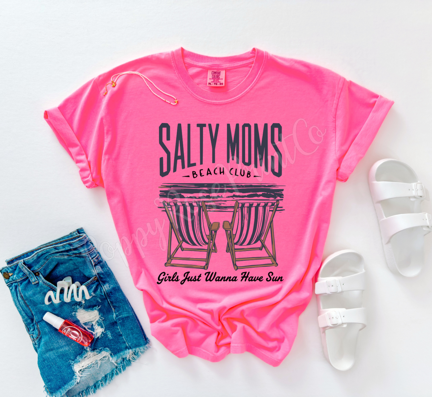 Salty Moms Beach Club Comfort Colors Shirt
