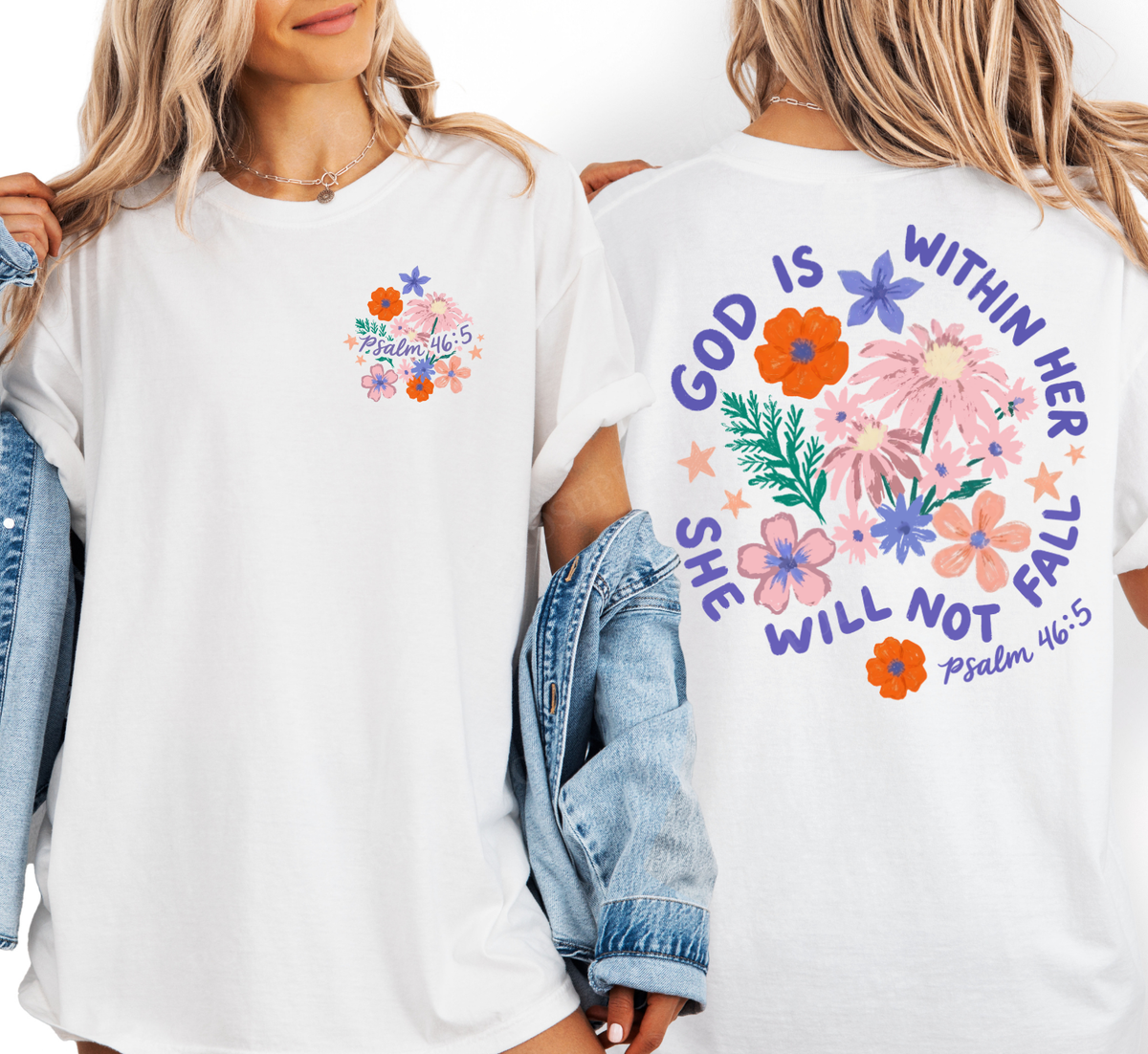 God is Within Her Comfort Colors Shirt