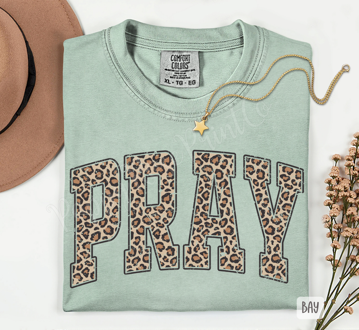 Leopard Pray Comfort Colors Shirt