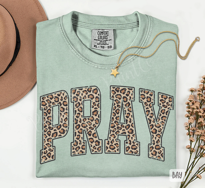 Leopard Pray Comfort Colors Shirt