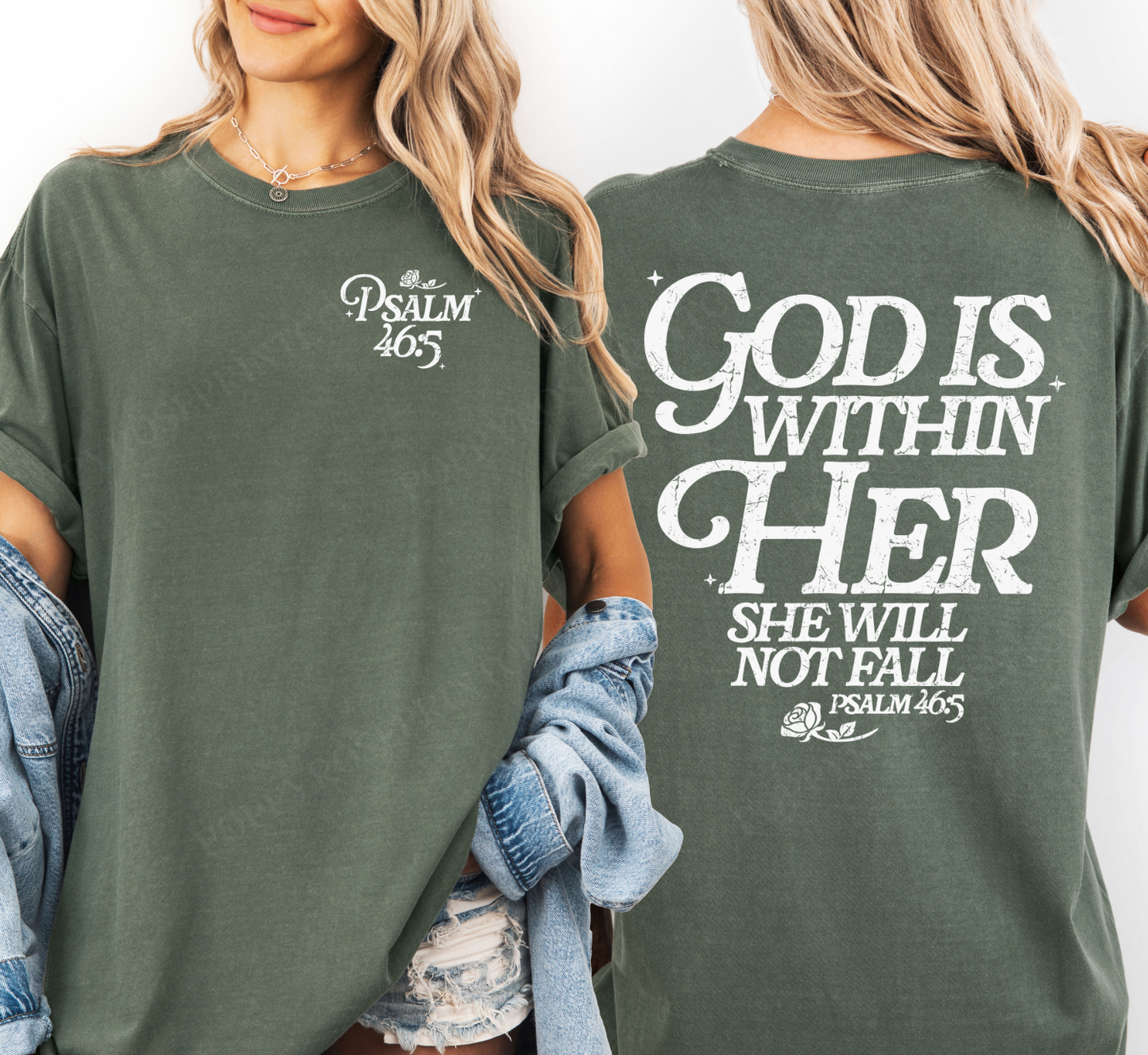God is Within Her Comfort Colors Shirt
