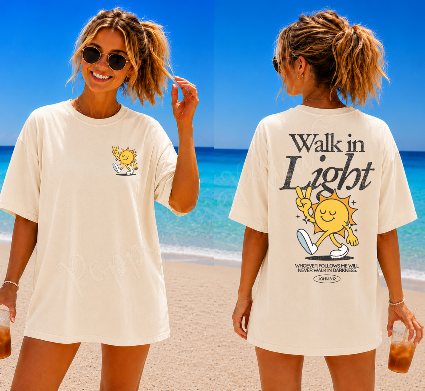 Walk In Light Front & Back Shirt Comfort Colors