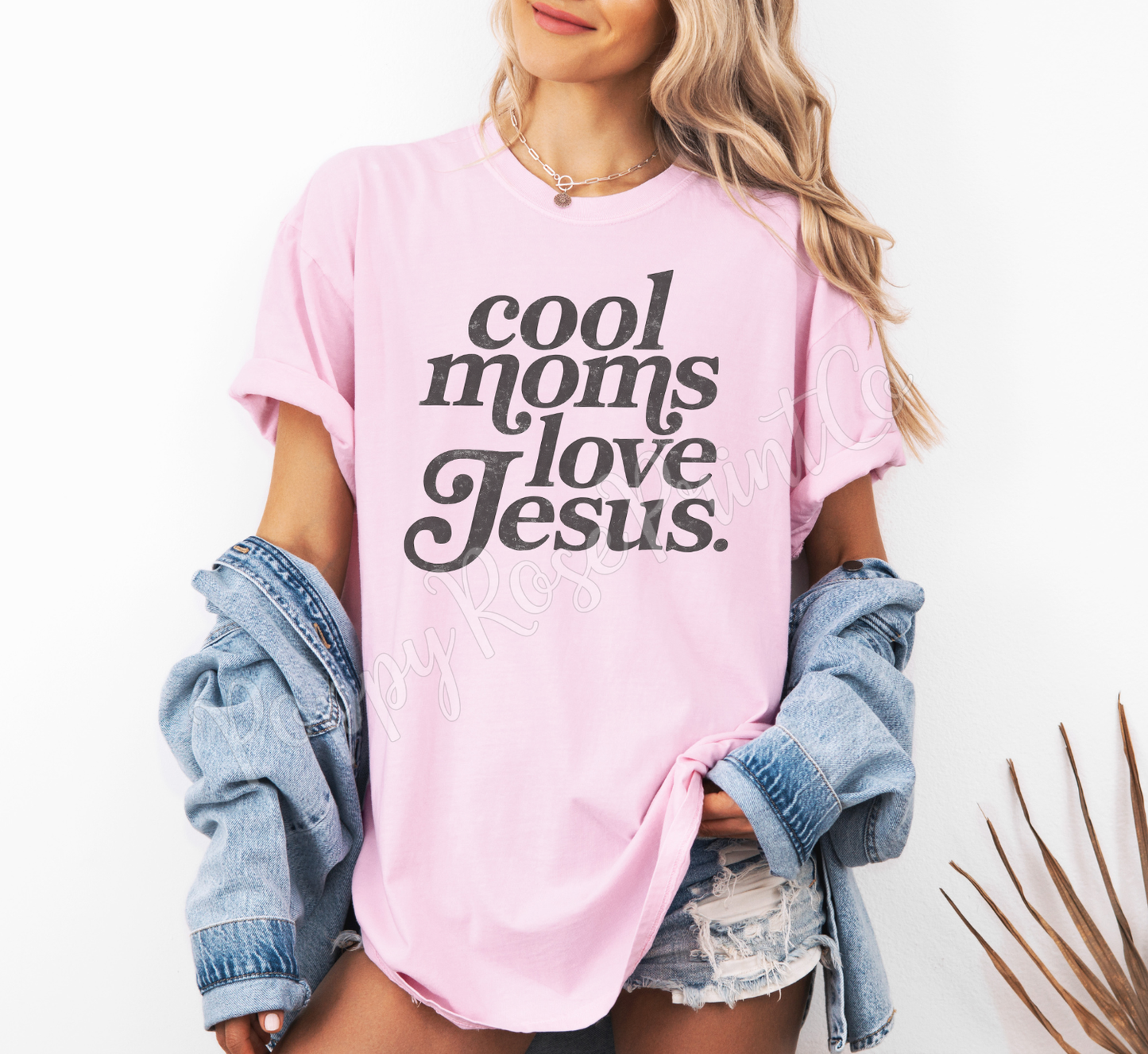 Cool Moms Love Jesus Shirt Comfort Colors