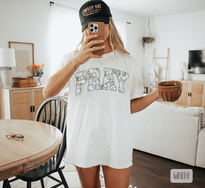 Camo Pray Comfort Colors Shirt