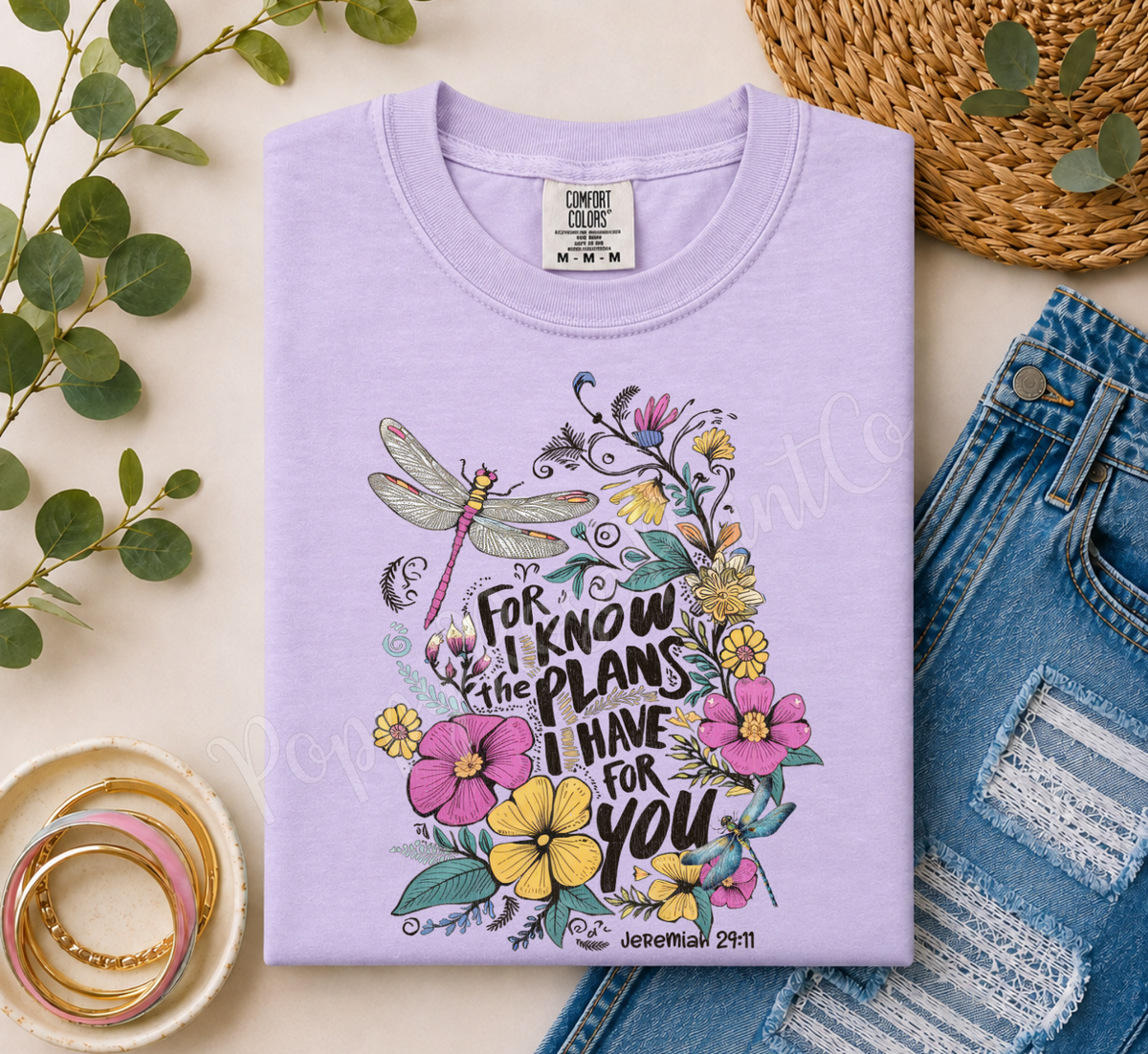 For I know The Plans Comfort Colors Shirt