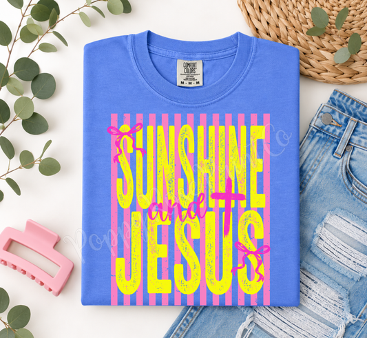 Sunshine and Jesus Comfort Colors Shirt