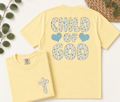 Child of God Front & Back Shirt Comfort Colors