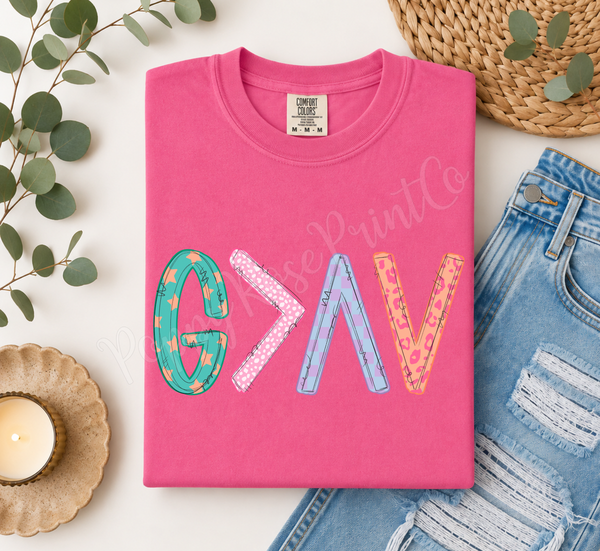 God is Greater Shirt Comfort Colors