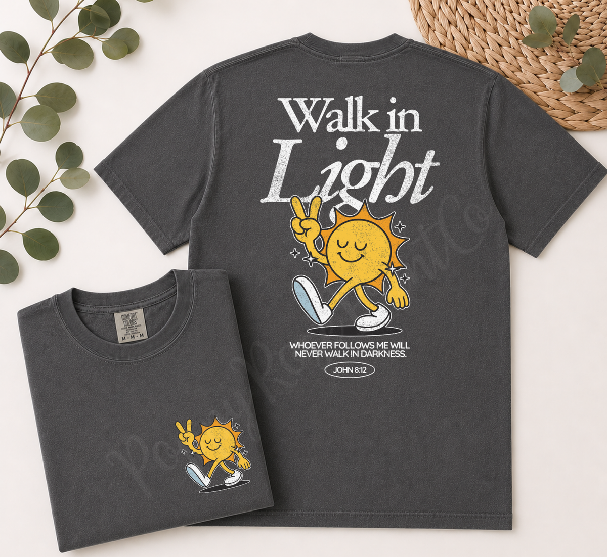 Walk In Light Front & Back Shirt Comfort Colors