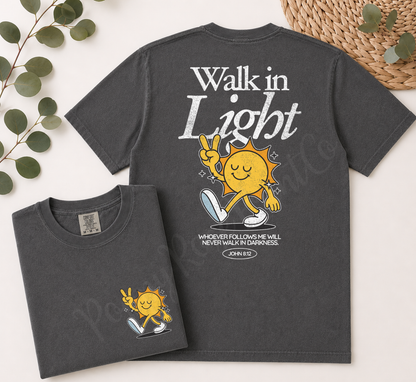 Walk In Light Front & Back Shirt Comfort Colors
